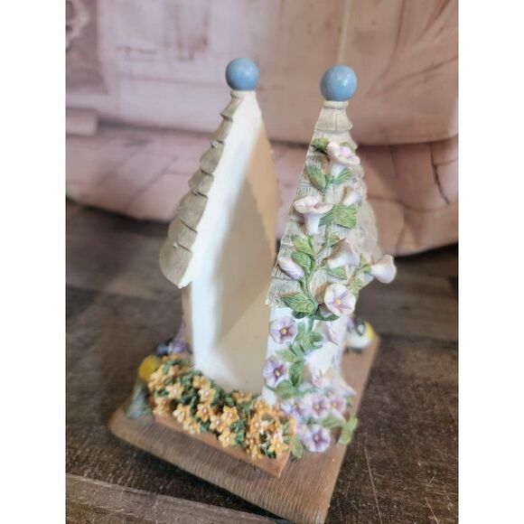 Pfaltzgraff ceramic birdhouse napkin holder Decor figure - Picture 3 of 5